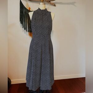 NEW Tommy Hilfiger navy midi dress